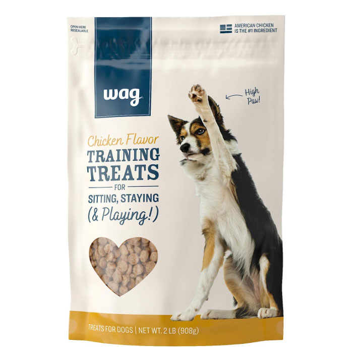 Packet of Amazon Brand Wag Chicken Flavor Training Treats for Dogs