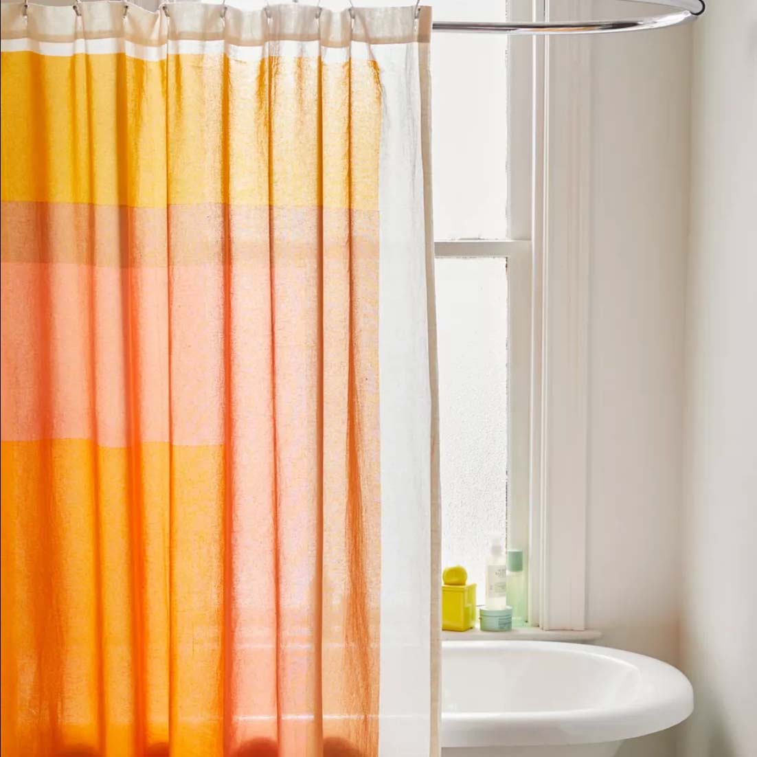 Orange Kiko Shower Curtain