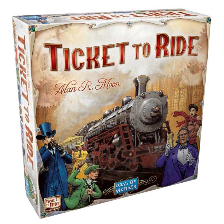 Ticket to Ride board game in box packaging