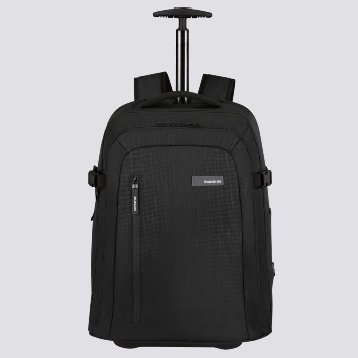 Black laptop backpack with handle
