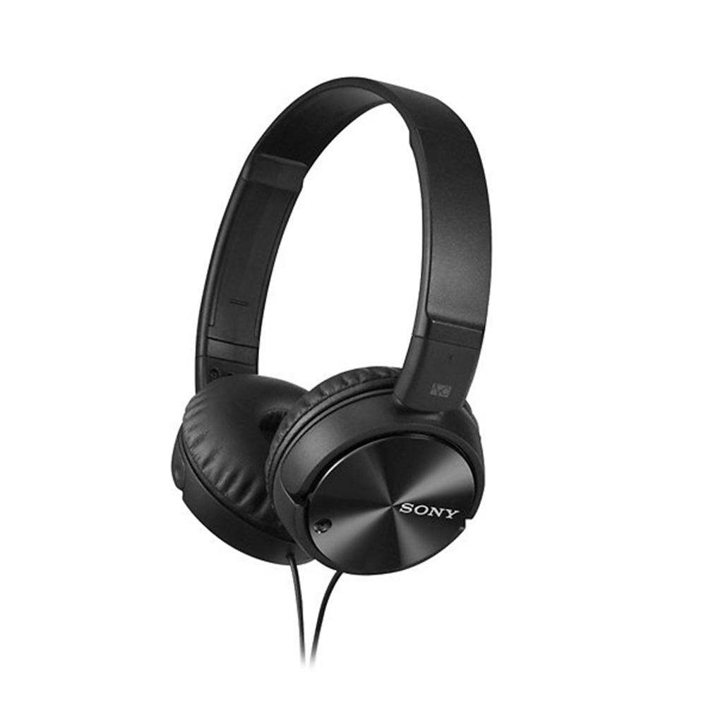 Sony Noise-Canceling Wired On-Ear Headphones in black