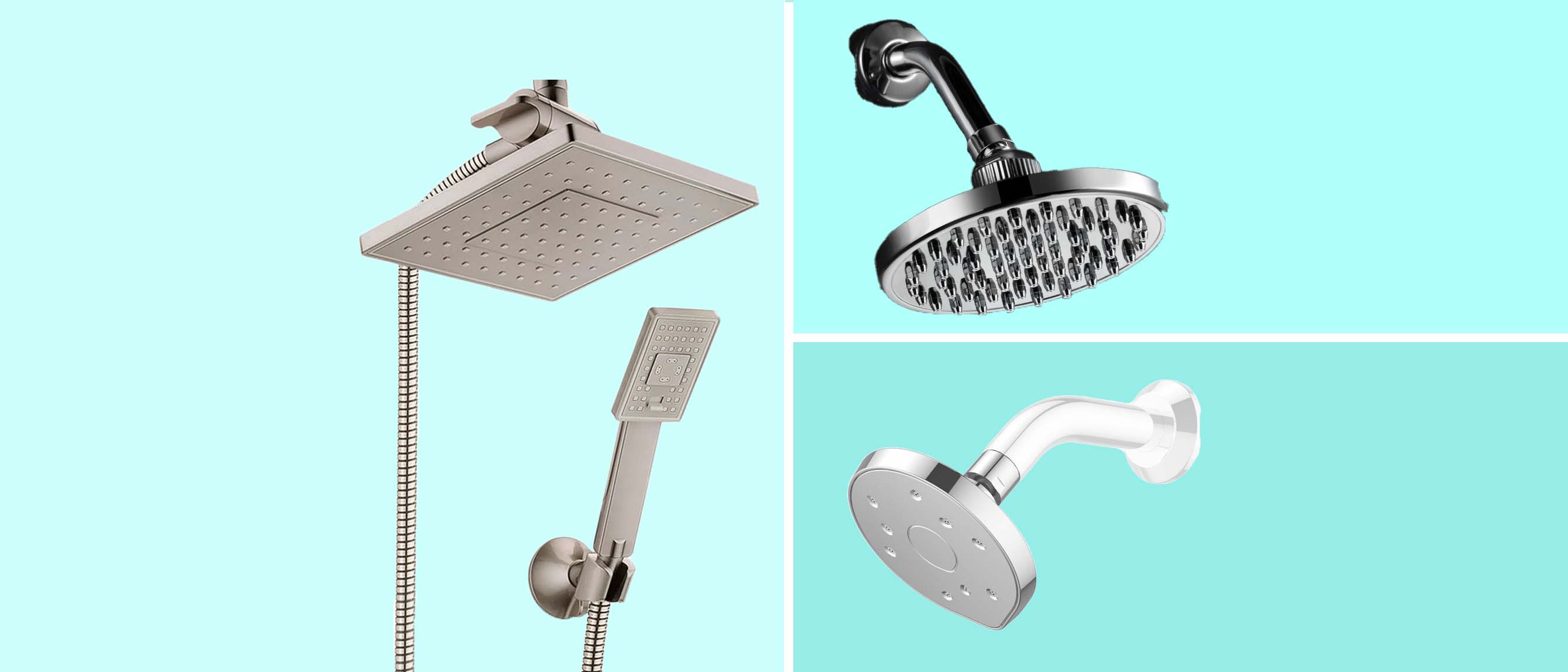 three of the best shower heads for bathrooms