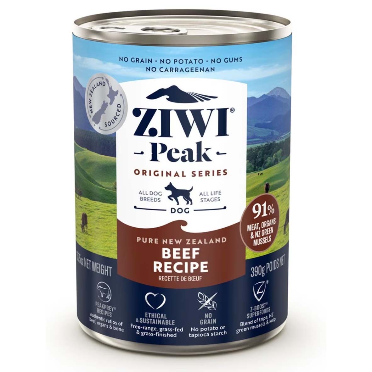 ziwi peak beef recipe dog food