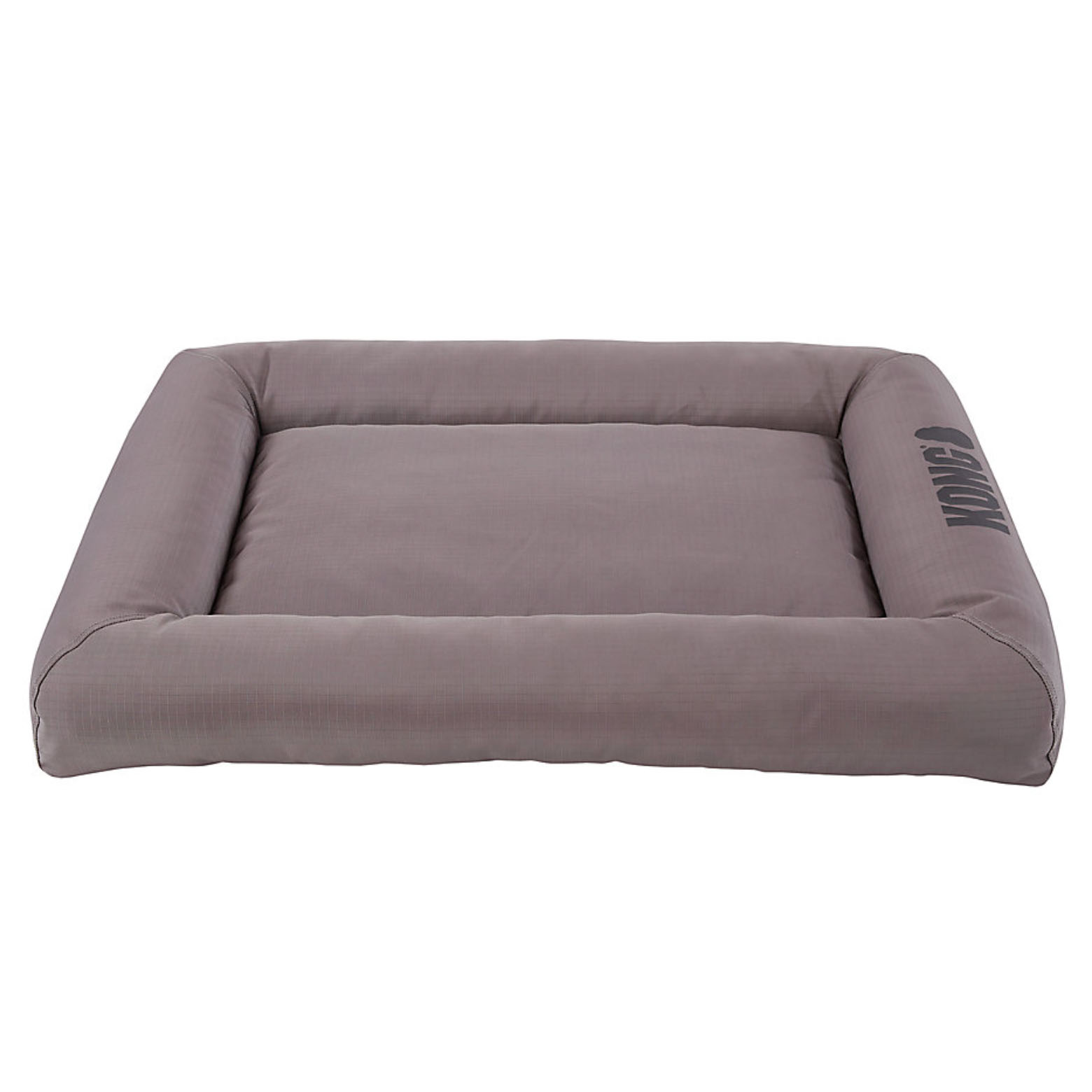 Grey flat dog bed