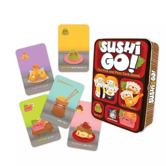 Sushi Go! game in a box and cards
