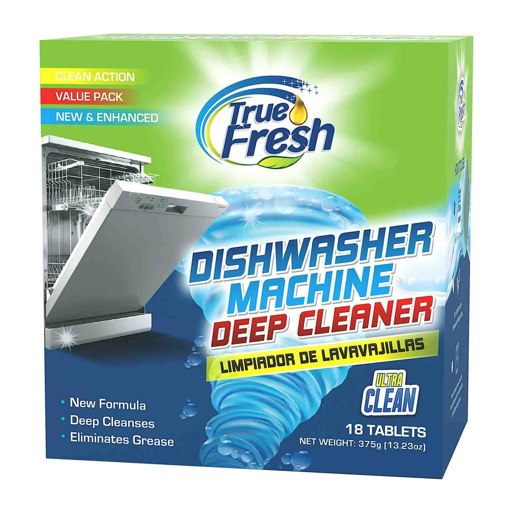 True Fresh Dishwasher Cleaner Tabs 18 Pack 