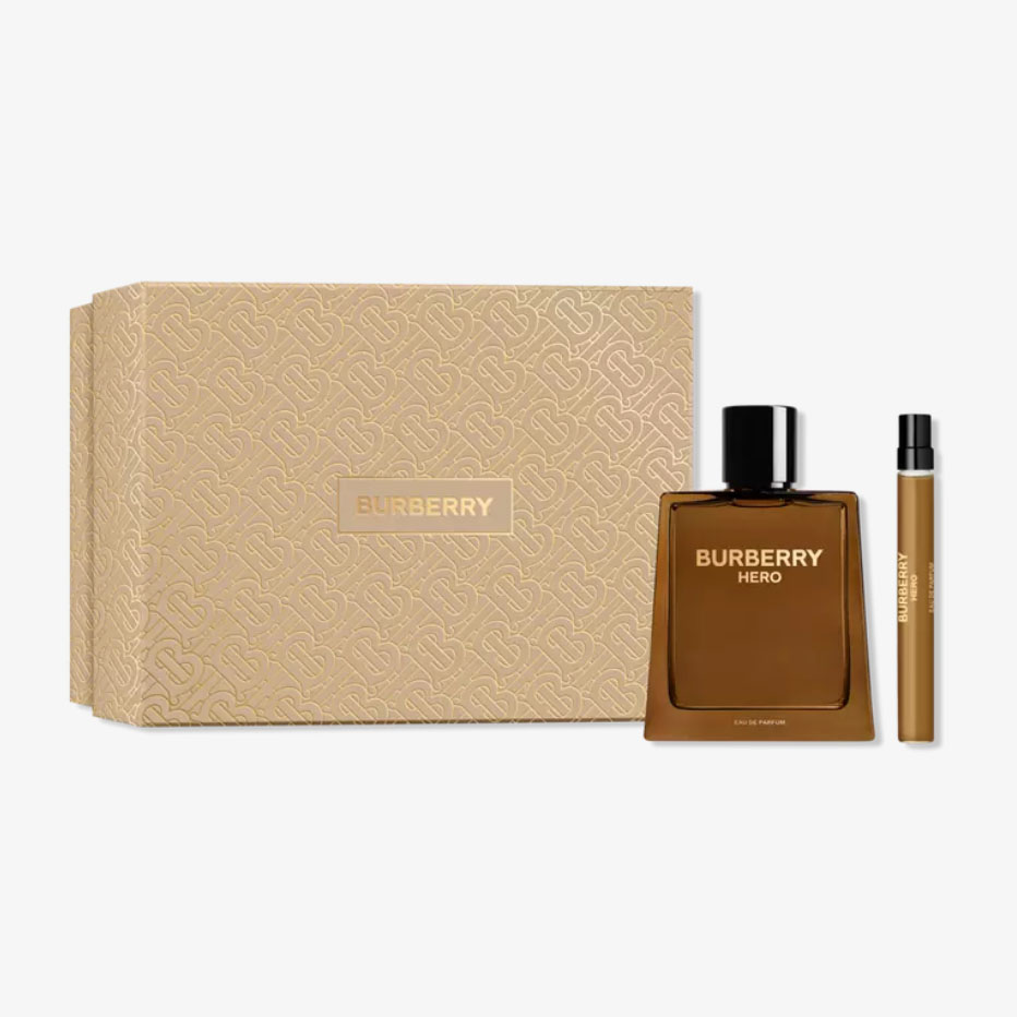 Burberry Hero Eau de Parfum 2 Piece Gift Set in brown box