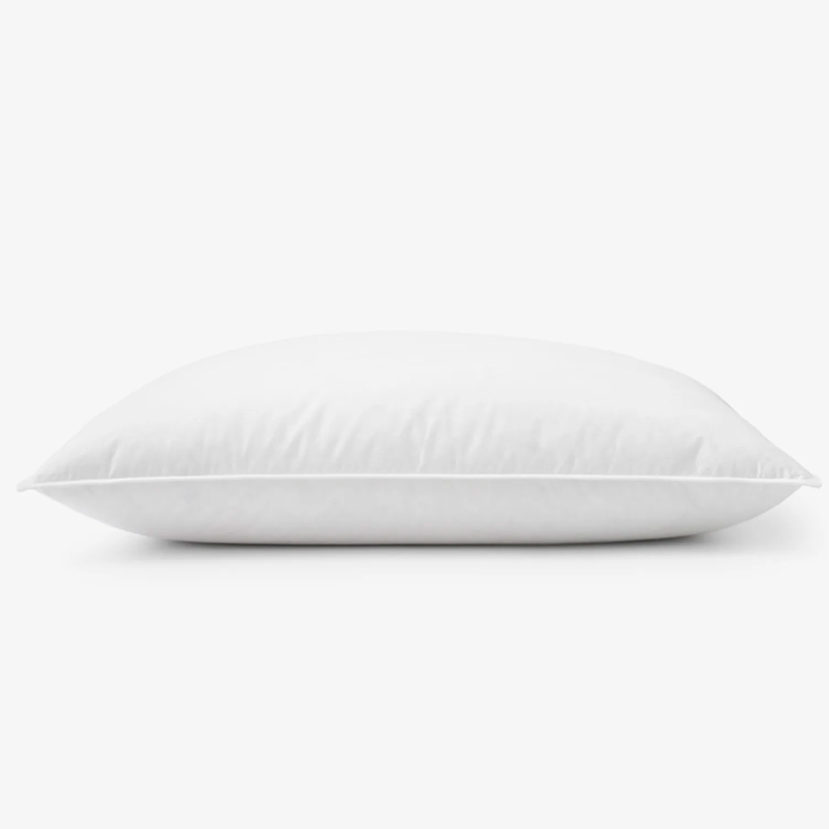 Down and Wool Pillow in white 