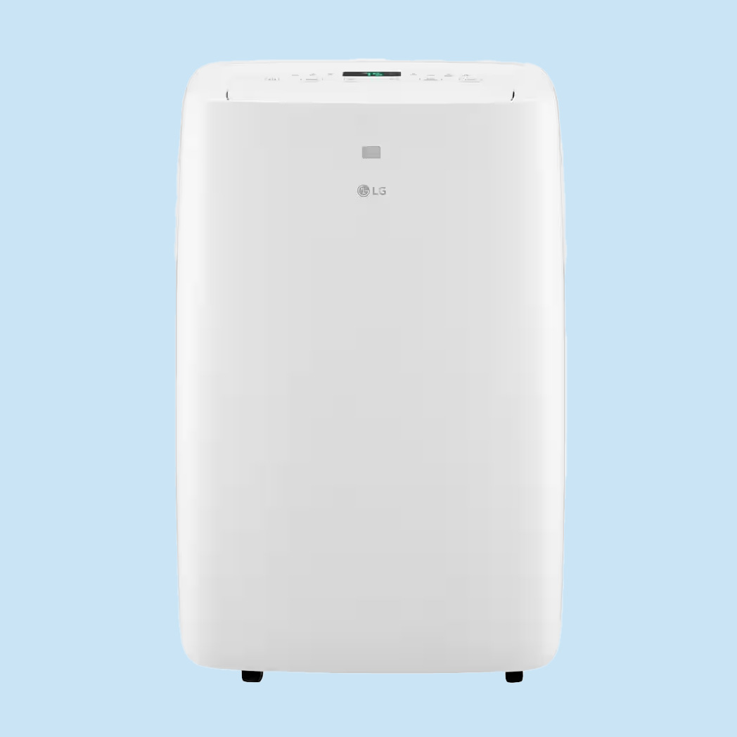 front view of portable air conditioner dehumidifier with no vents