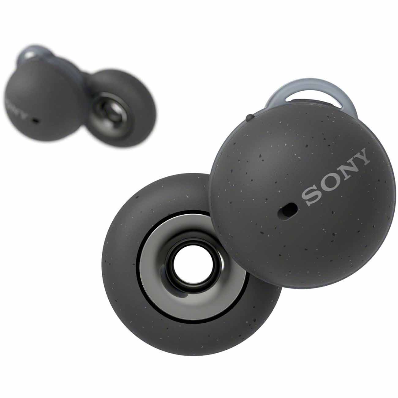 Sony LinkBuds True Wireless Open-Ear Earbuds in dark gray