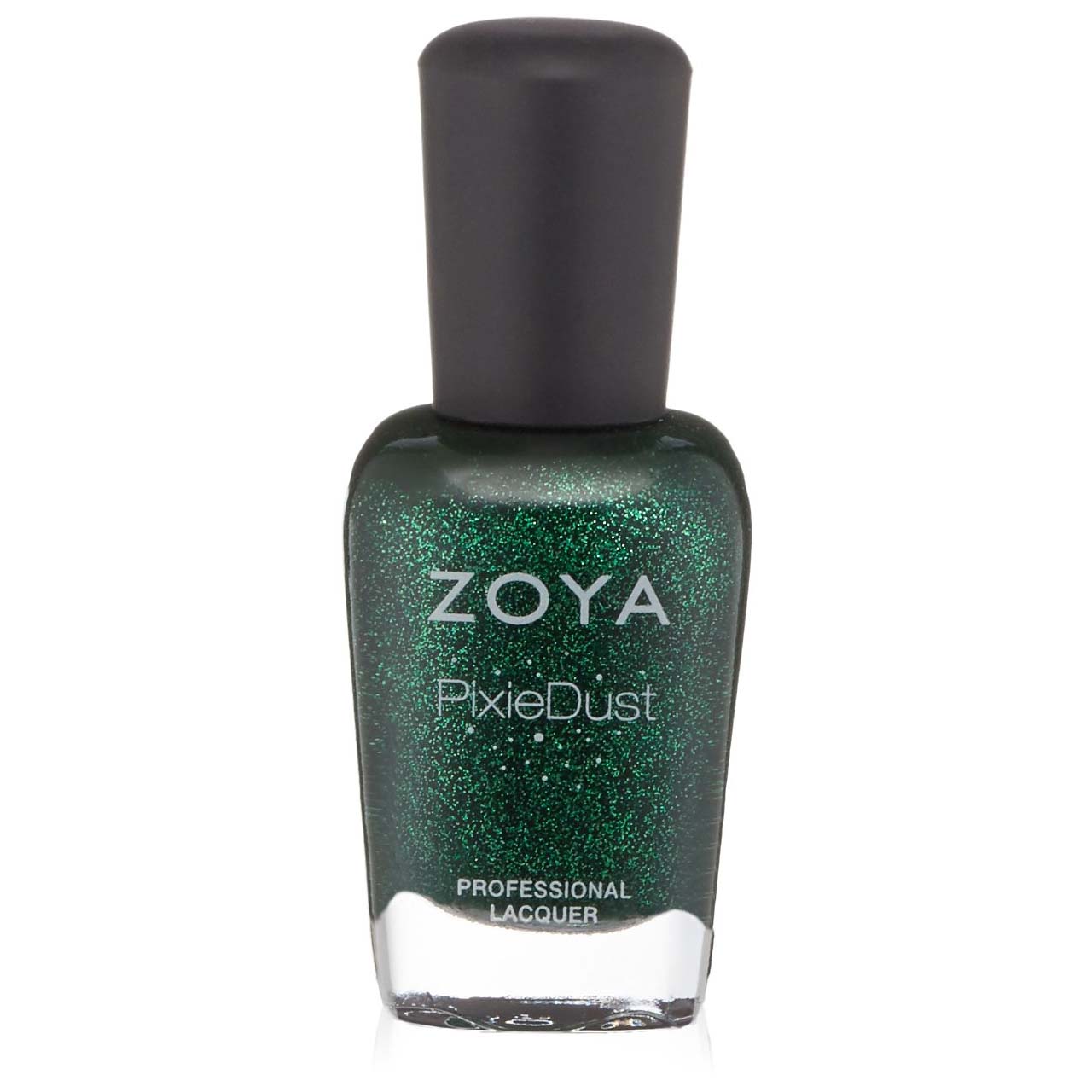 ZOYA Nail Polish in the shade dark glittery green 