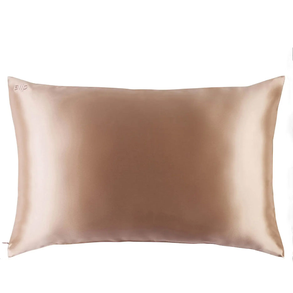 Slip pure silk pillowcase against a white background