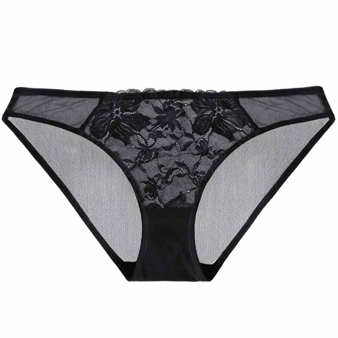 Black lace underwear