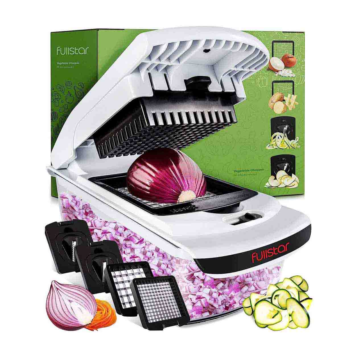 Spiralizer vegetable slicer with container