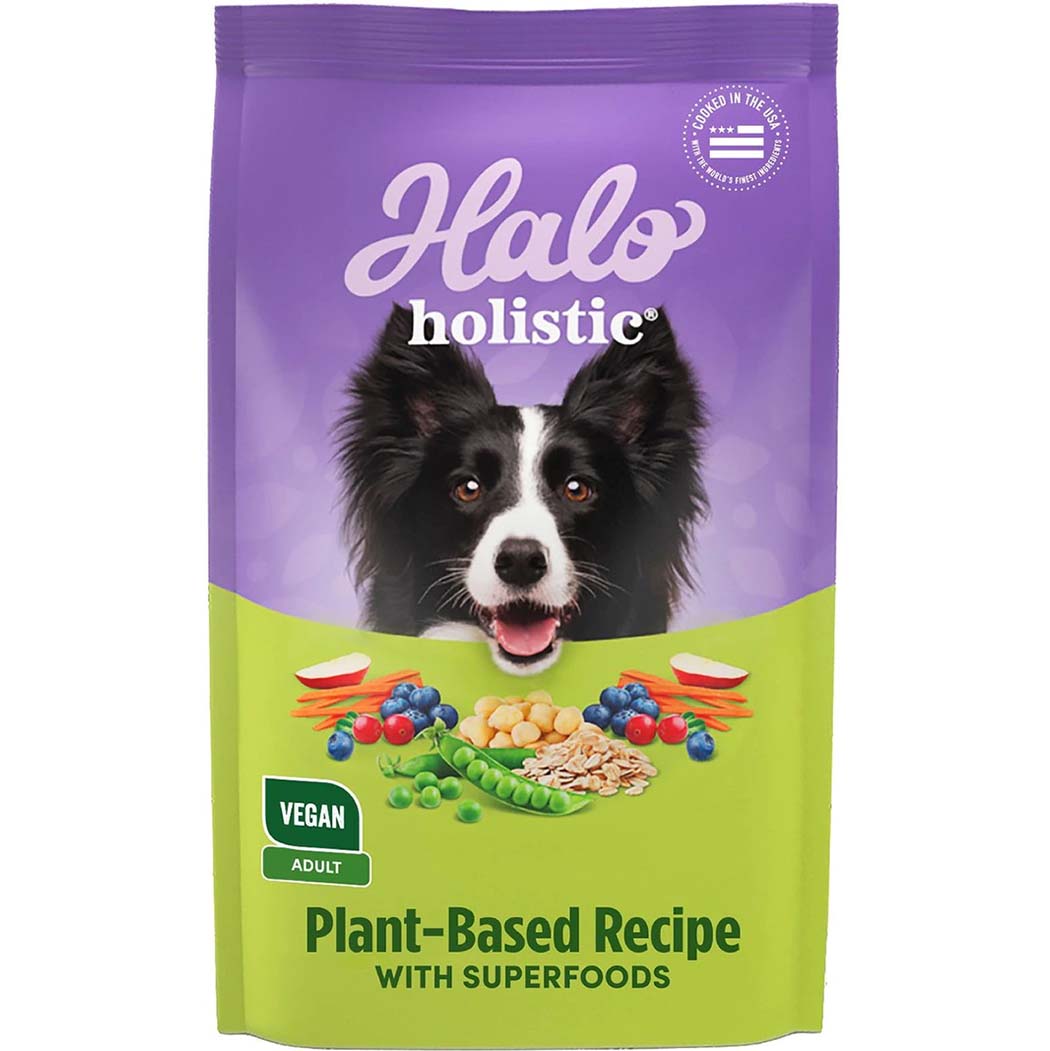 halo holistic plant based dog food