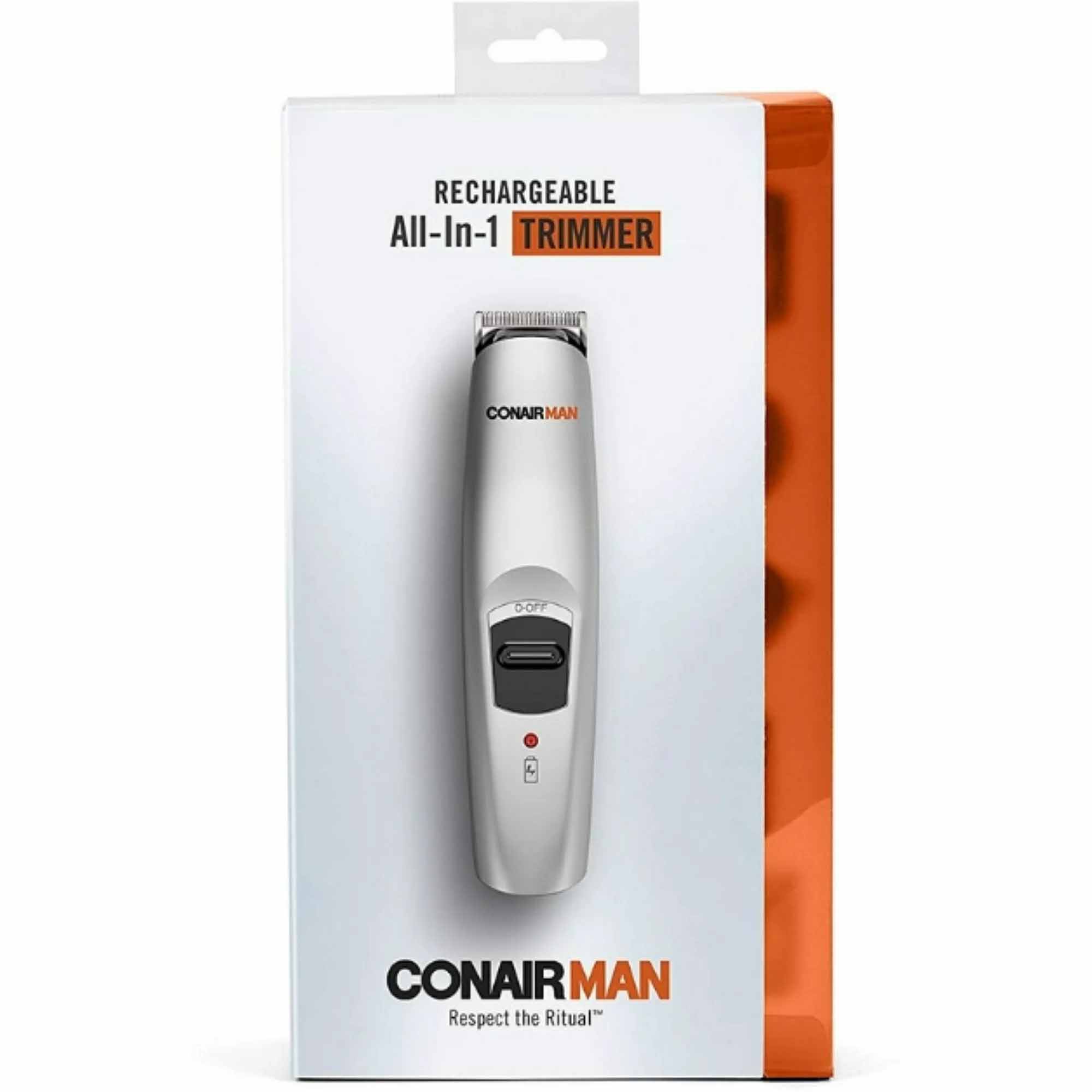 Conair Man Rechargeable All-In-1 Trimmer in silver