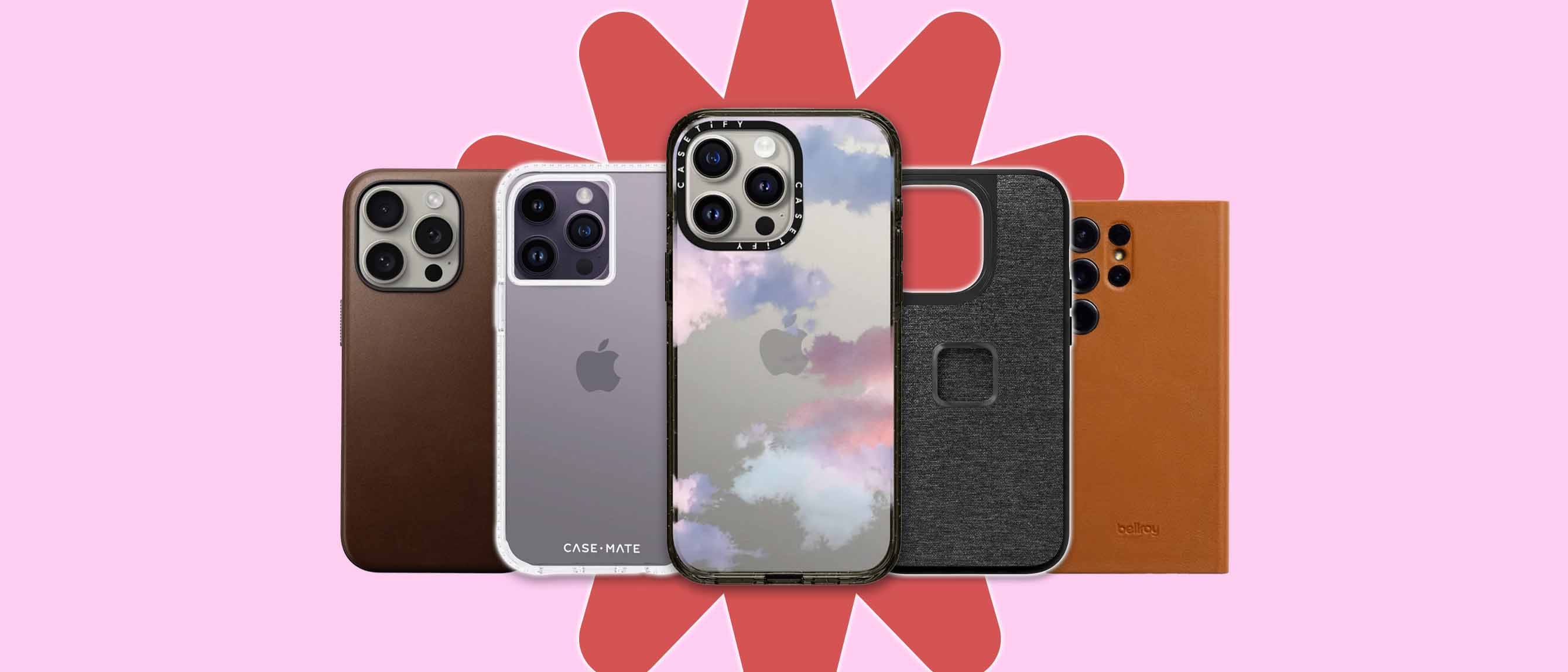 Image of 5 types of phone cases