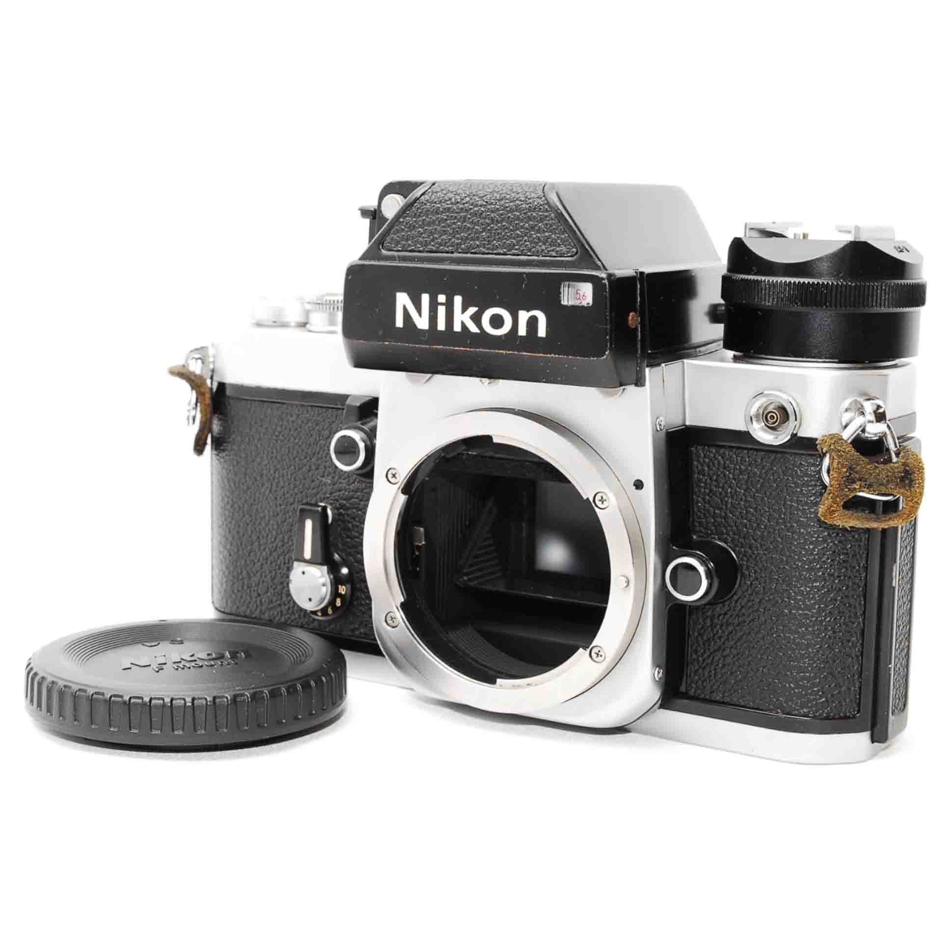 Nikon F2 film camera and lens cover