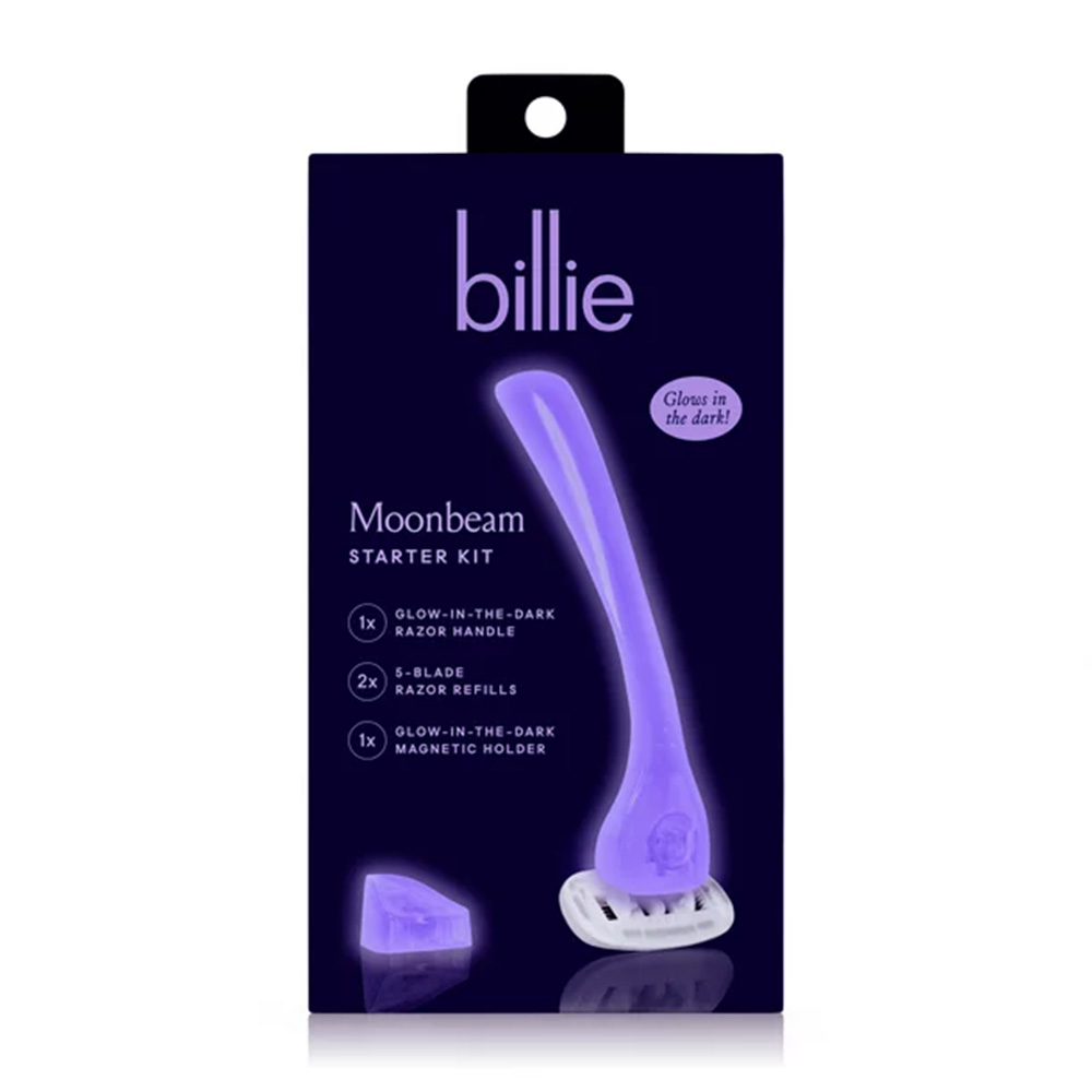 Billie Women’s Razor Kit in purple packaging