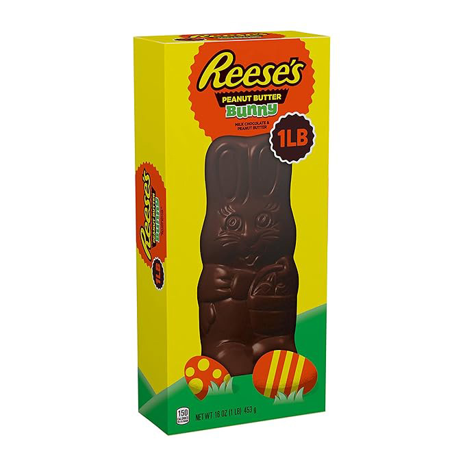 Reese's Peanut Butter Bunny in a yellow box