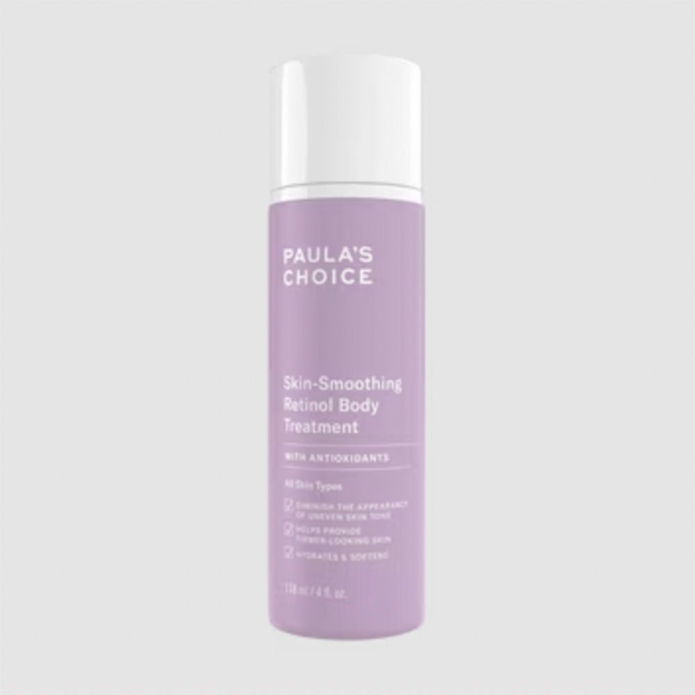 a bottle of Paula’s Choice Retinol Skin-Smoothing Body Treatment