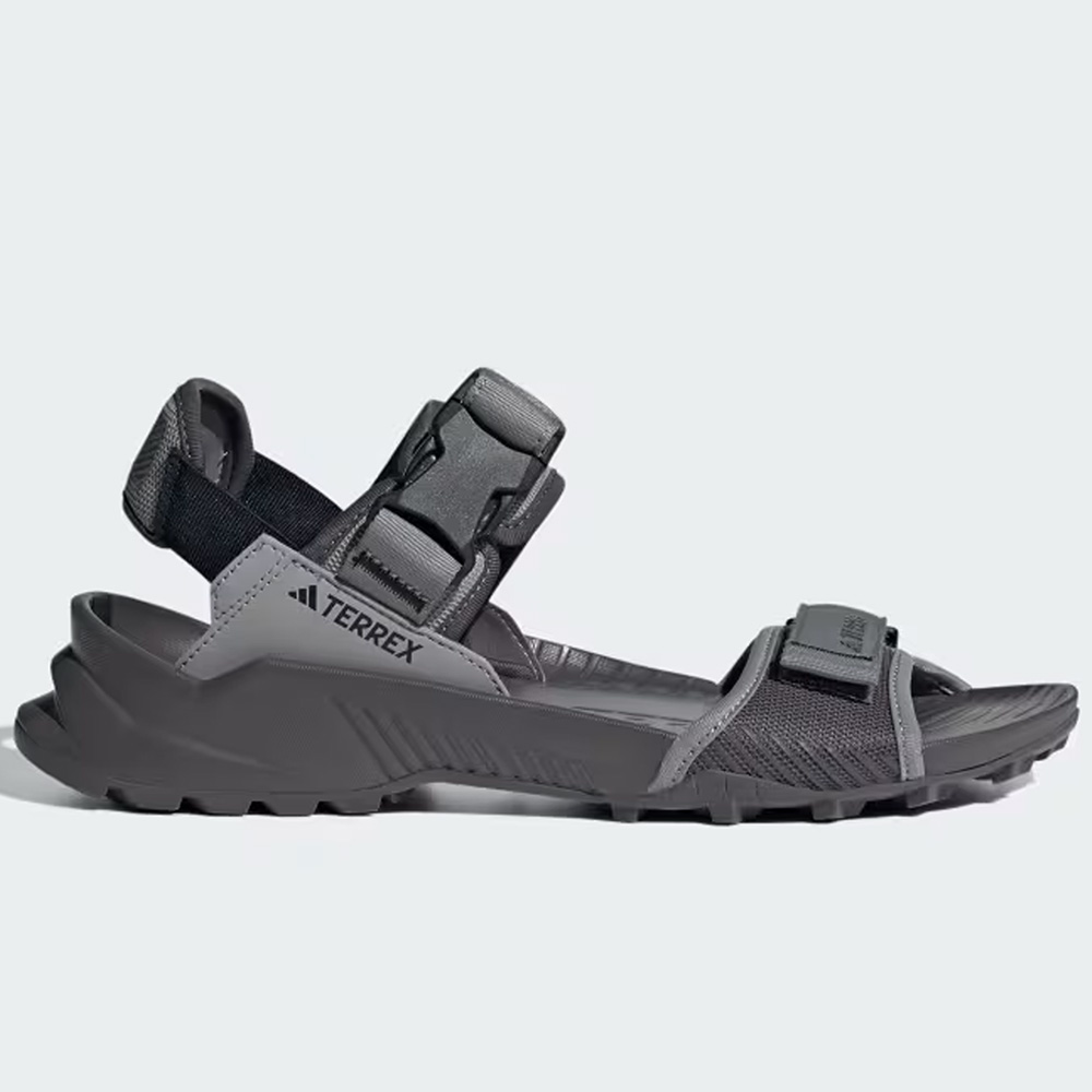adias terrex hydroterra sandal in Charcoal Solid Grey / Charcoal / Core Black