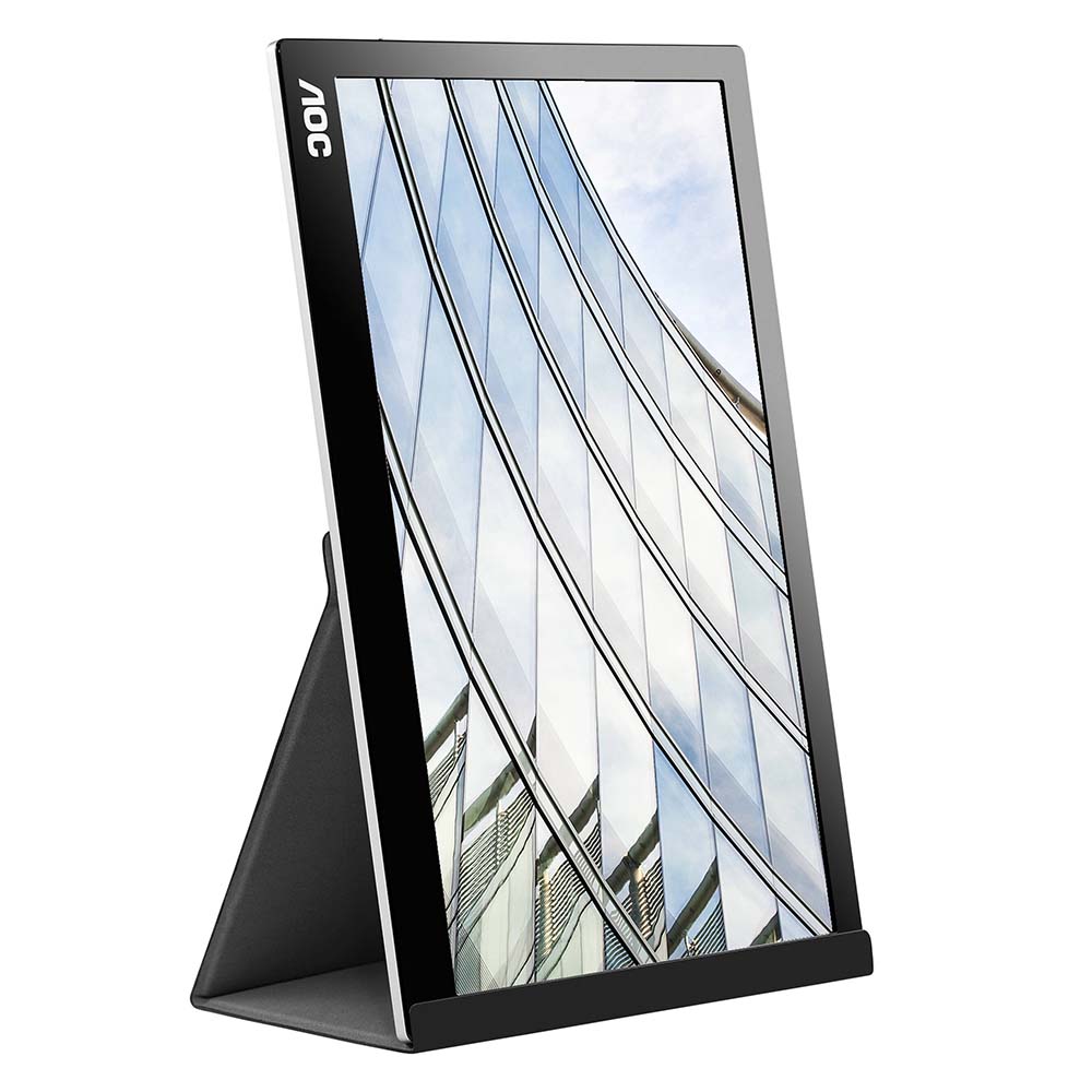 the AOC I1601C 15.6-Inch Portable Display in black