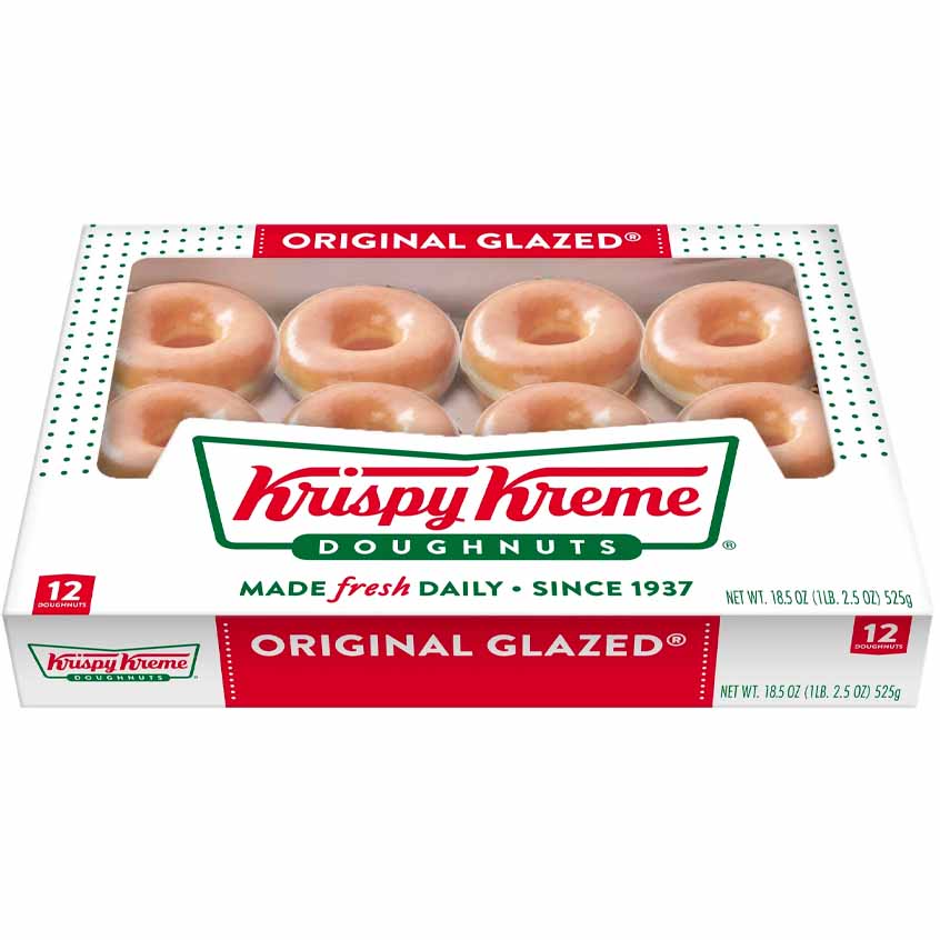 krispy kreme original glazed dozen donut