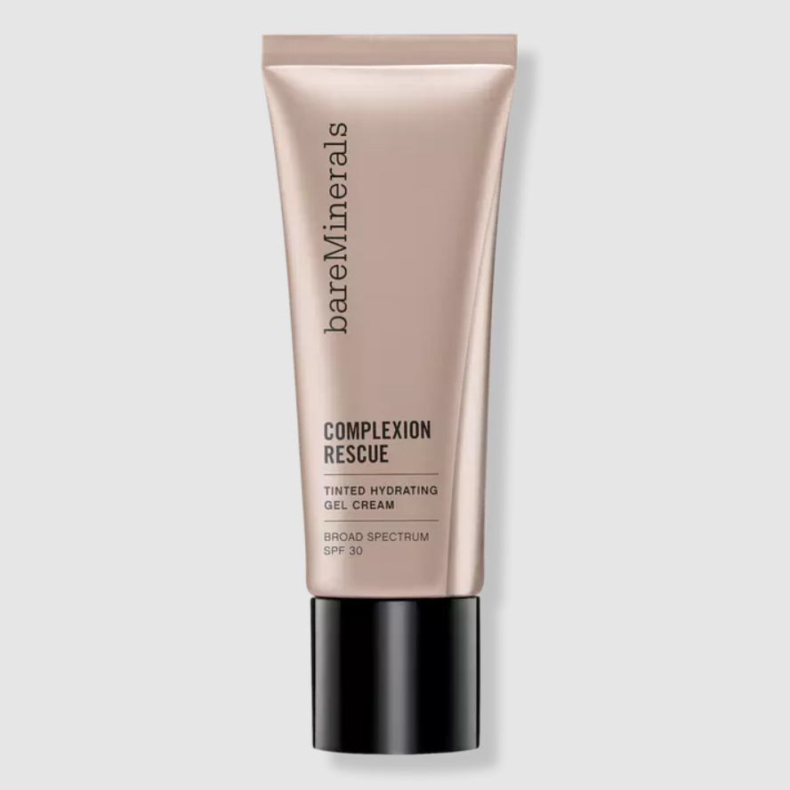 Tube of BareMinerals Complexion Rescue Tinted Moisturizer with a black cap