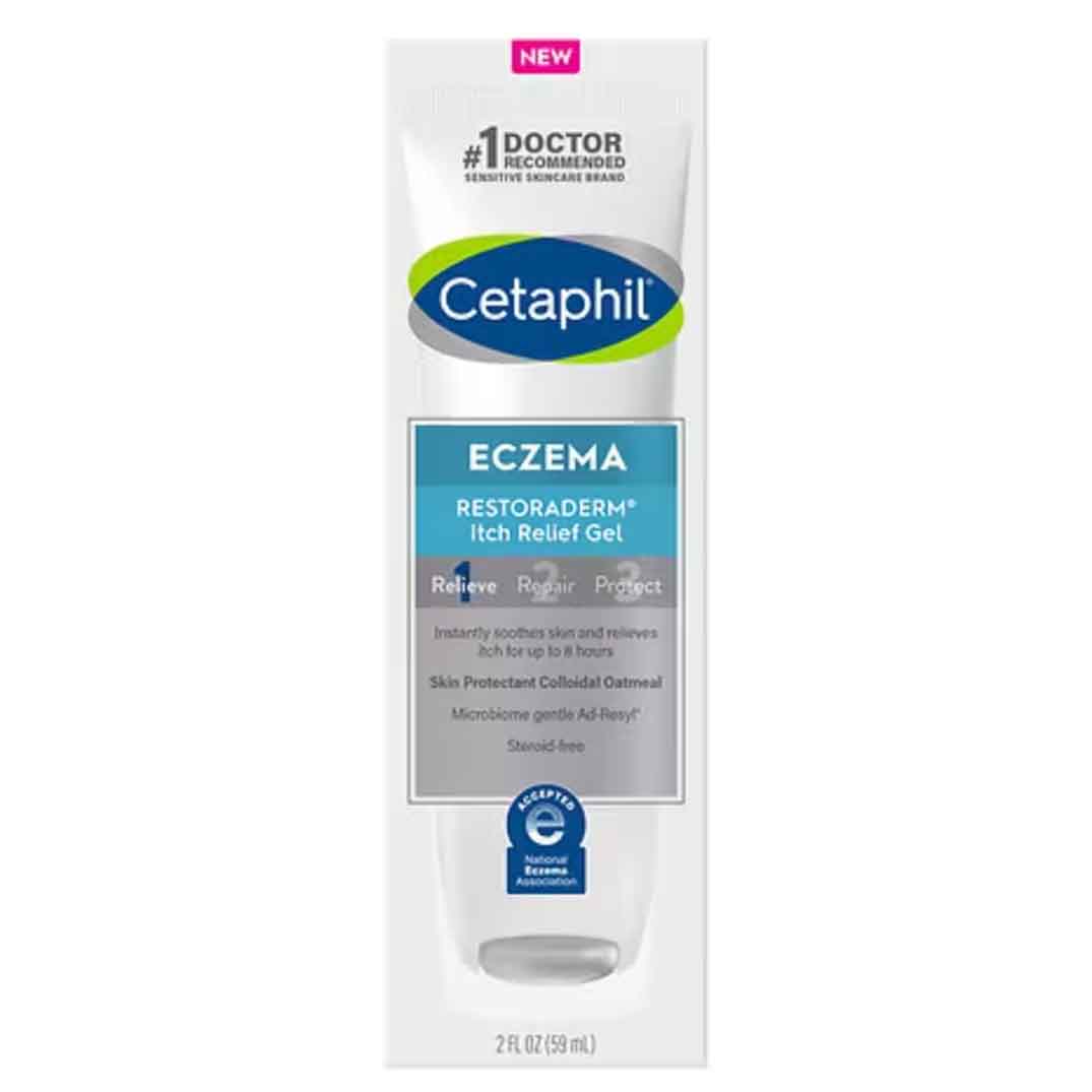  Cetaphil Eczema Restoraderm Itch Relief Gel for anti-itch 