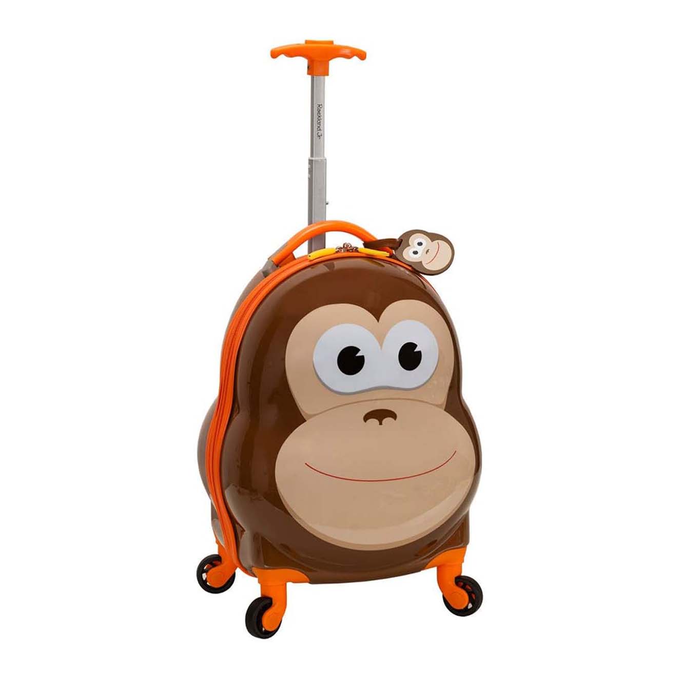 ROCKLAND My First Carry-On Spinner with monkey animal character design