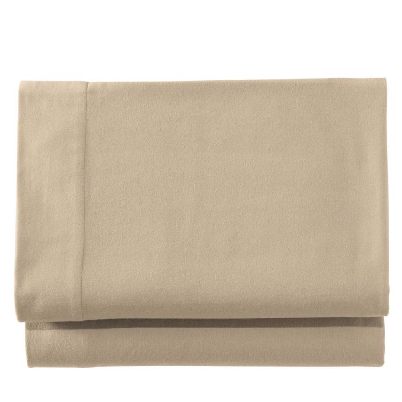 Brown folded fitted sheet