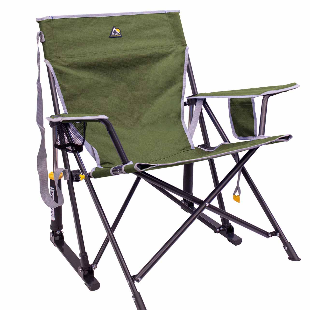 GCI Outdoor Kickback Rocker Chair in dark green