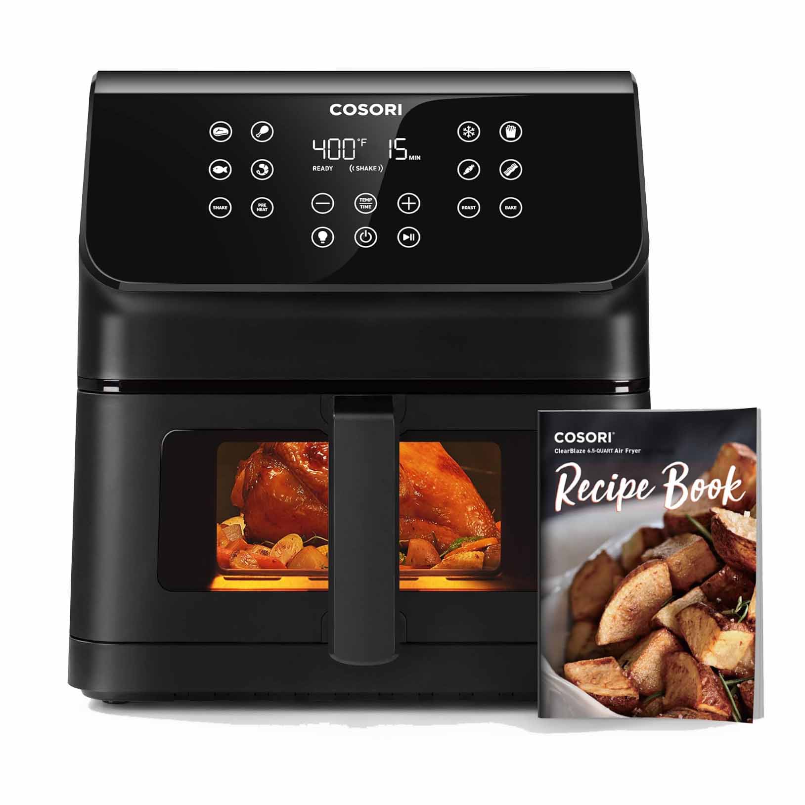 COSORI Clear Blaze Air Fryer, Compact Airfryer with recipe book