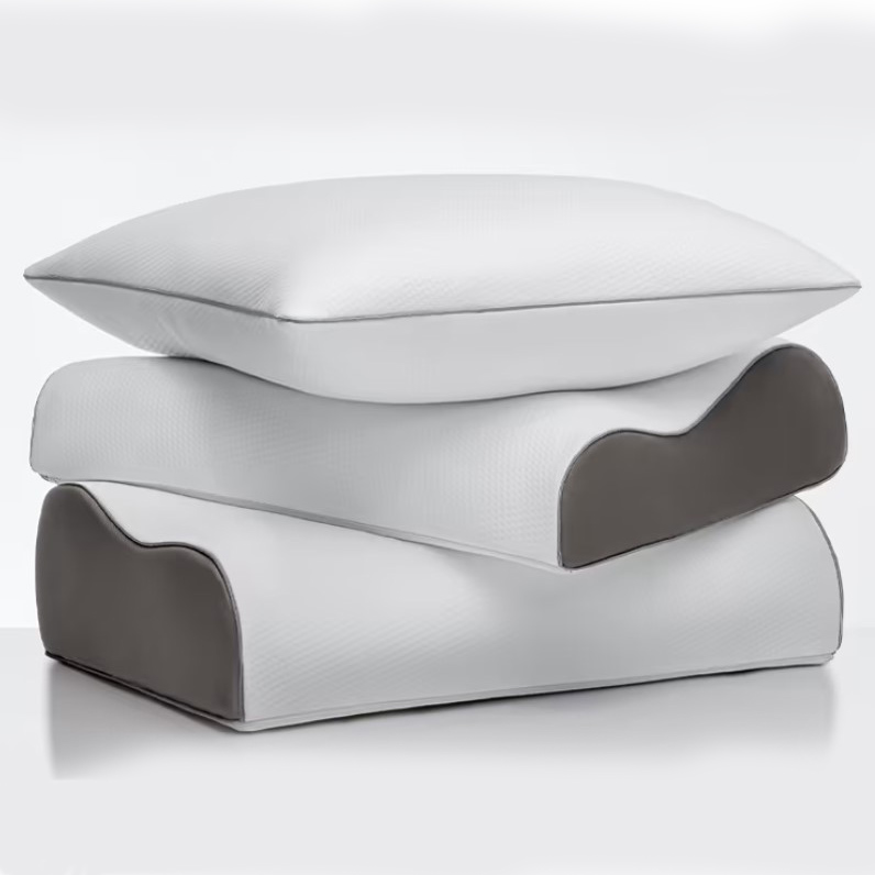 Three pillows stacked on each other