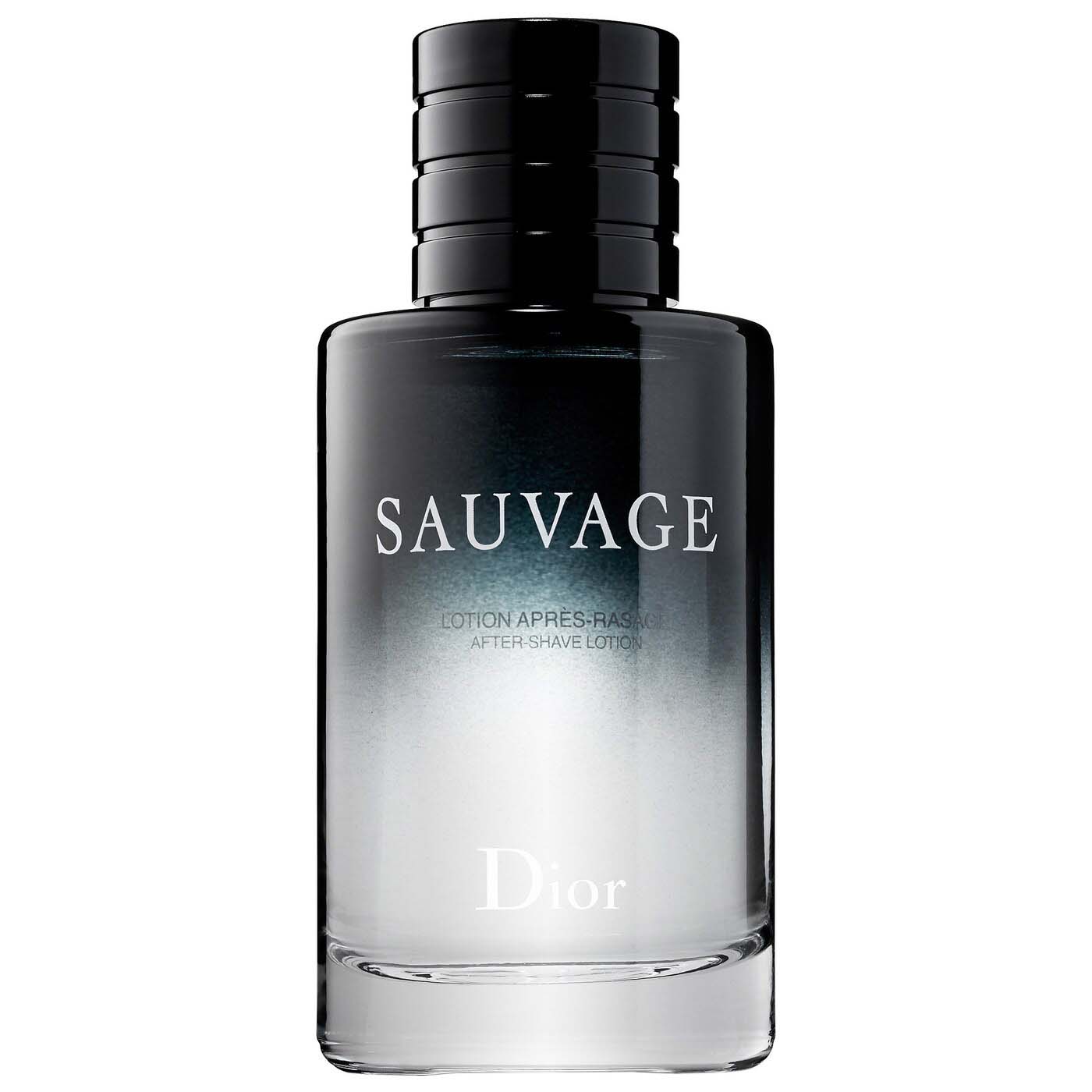dark bottle of dior sauvage aftershave