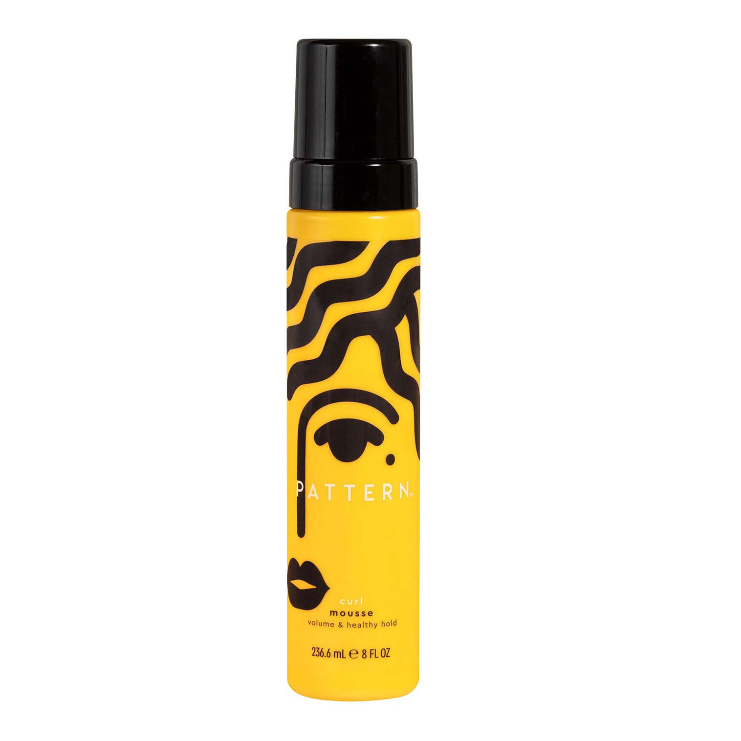 yellow and black bottle of PATTERN by Tracee Ellis Ross Curl Mousse