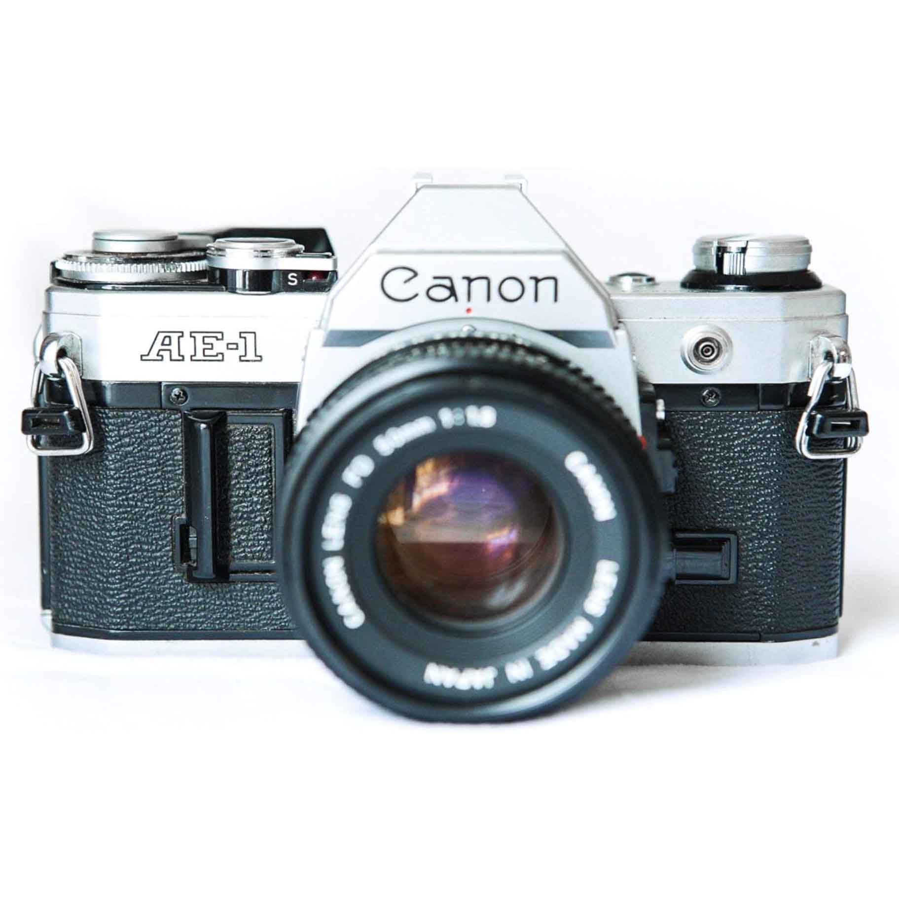 Canon AE-1 camera front view