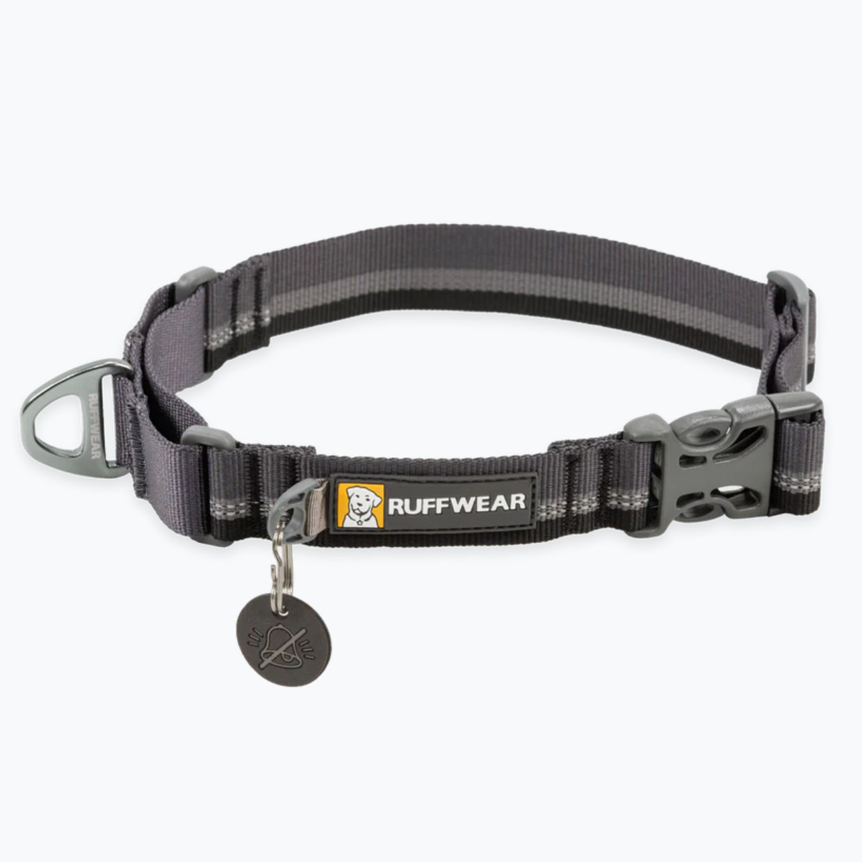 Grey Martingale Dog Collar With Buckle