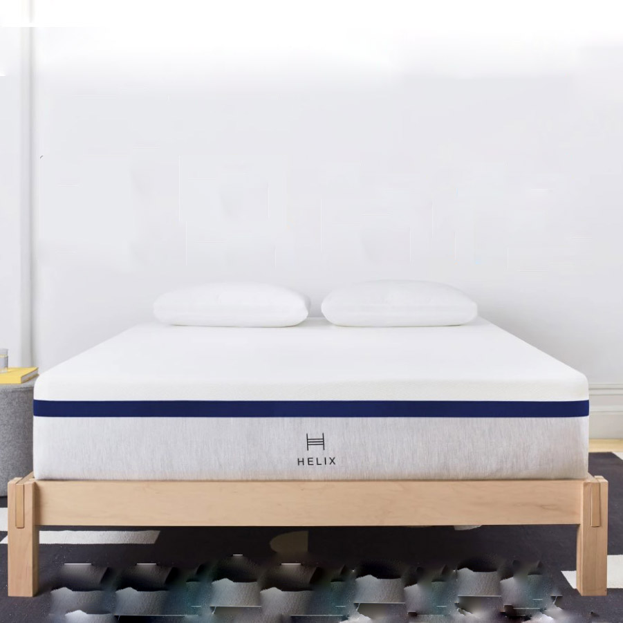white mattress in bedroom setting