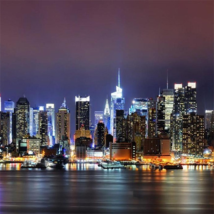 Harbor lights in New York City  