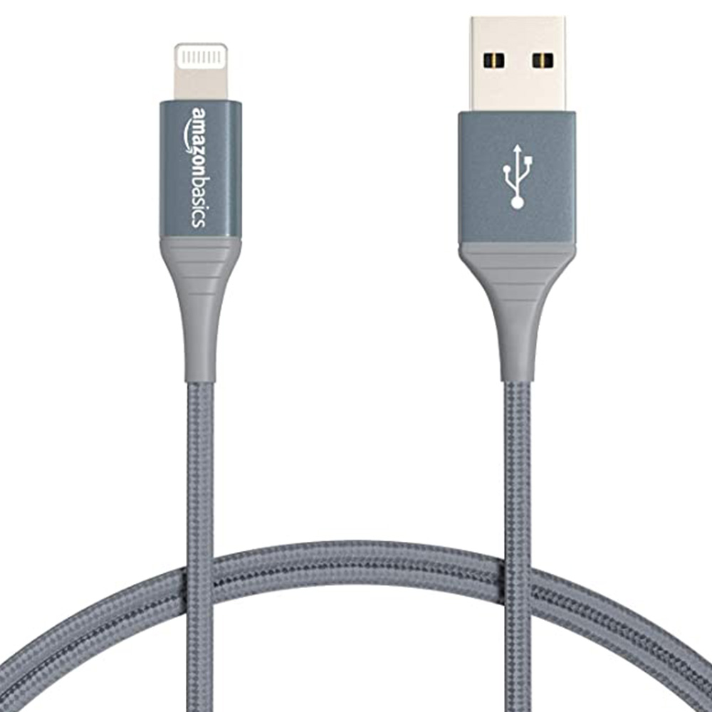 gray Amazon basics iPhone cable