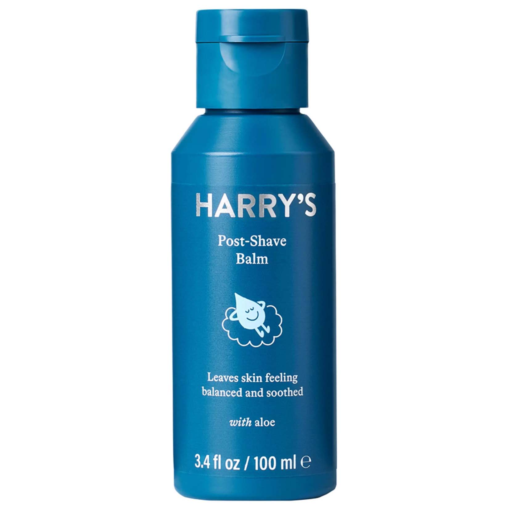blue bottle of harry's aftershave