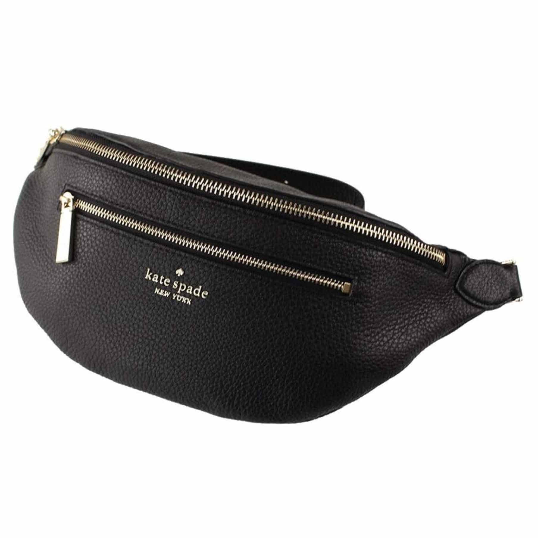 Black Kate Spade leather fanny pack