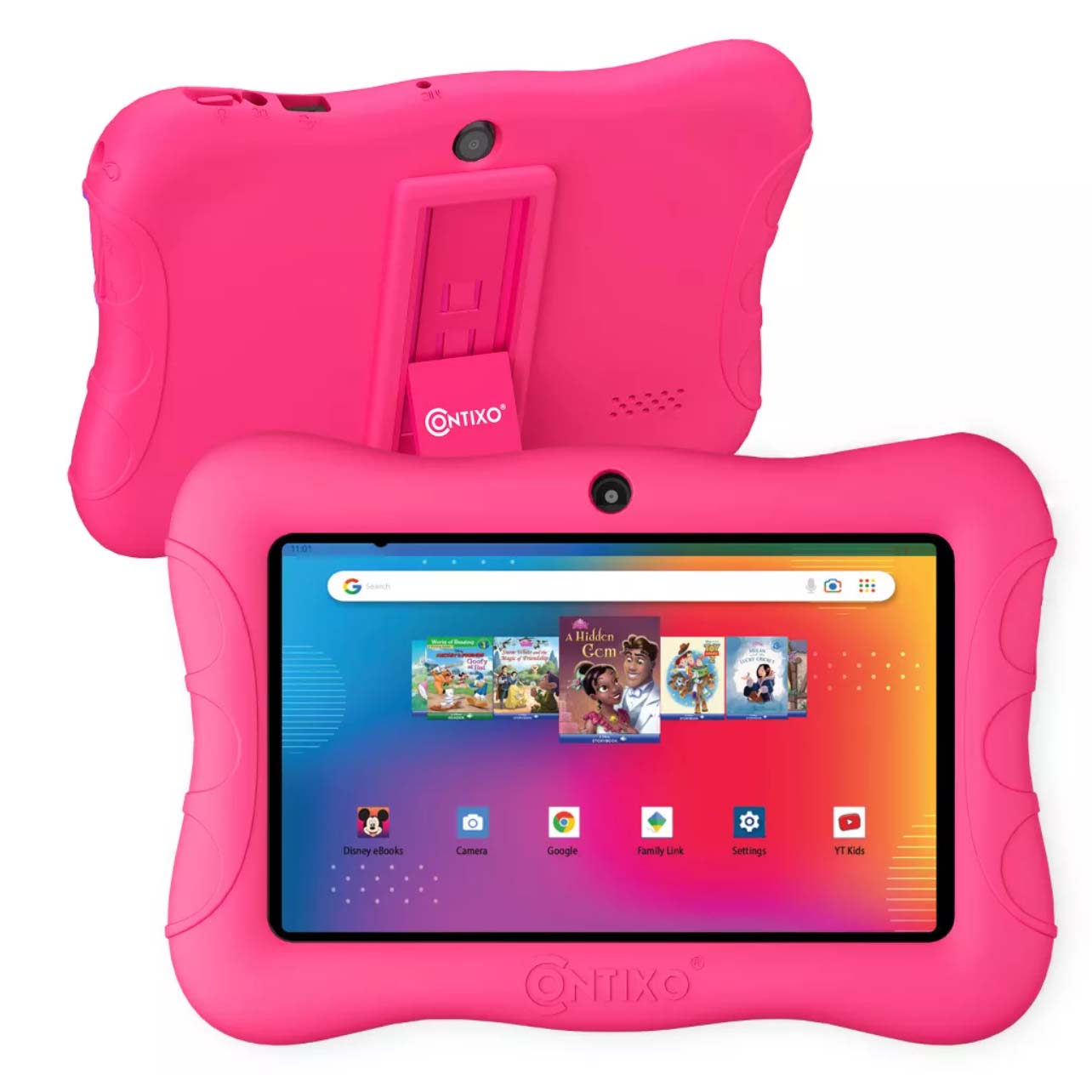 Pink Contixo 7-inch Android Kids Tablet