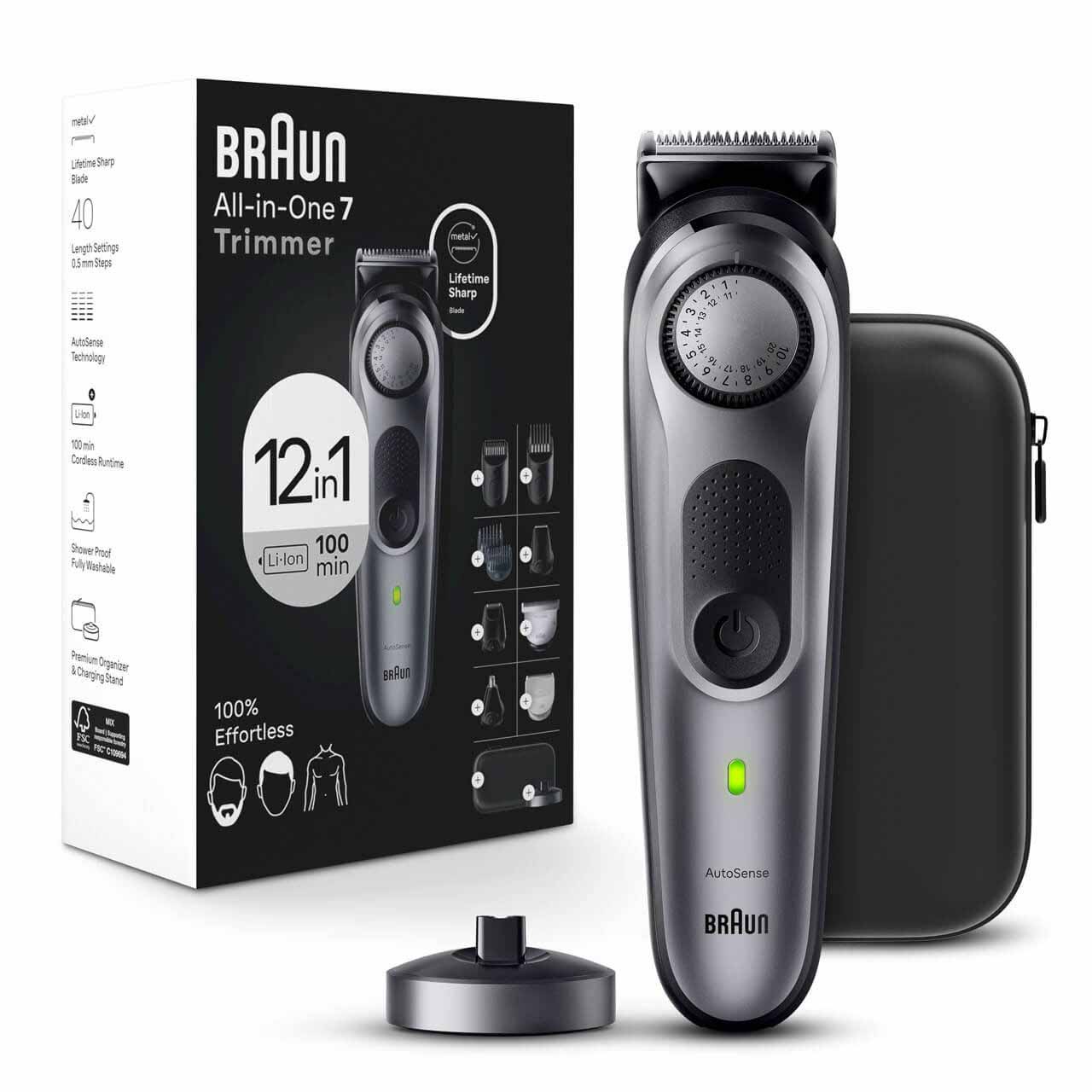 Braun All-in-One Series 7 Trimmer with charger 