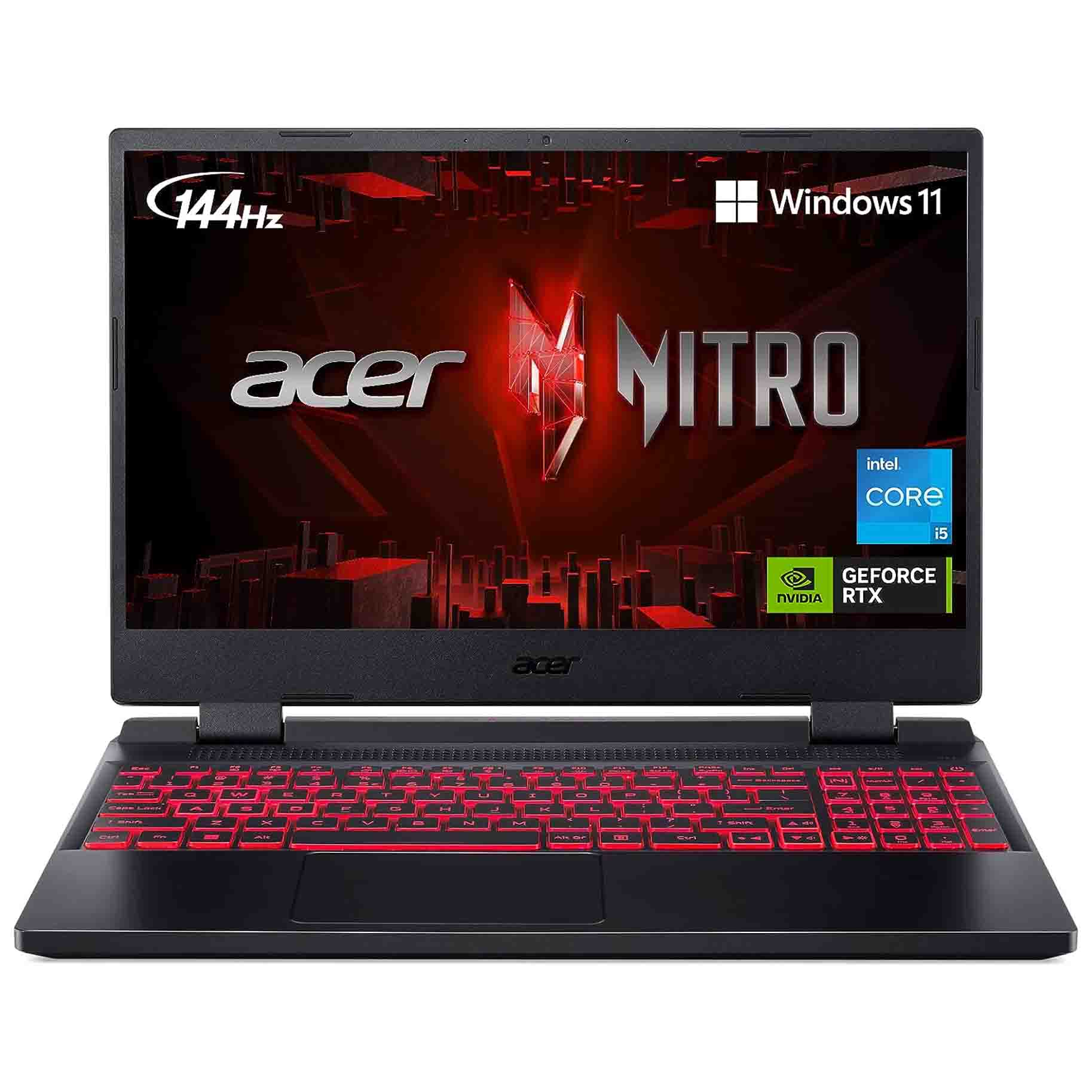 Acer Nitro 5 Gaming Laptop with lit up keyboard