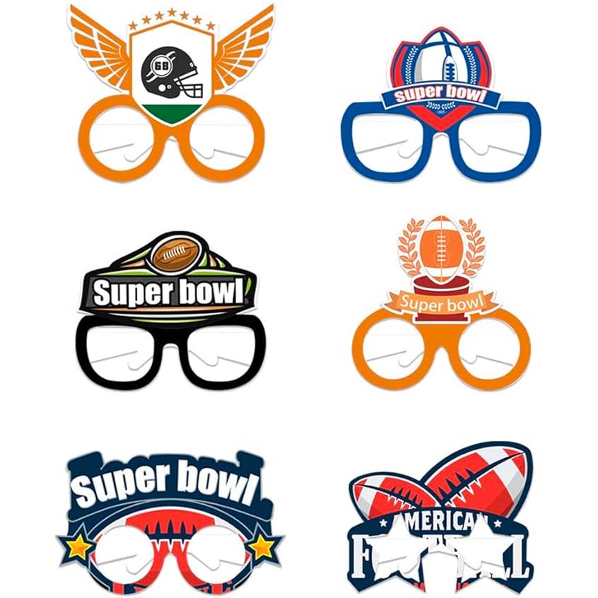football glasses for the super bowl
