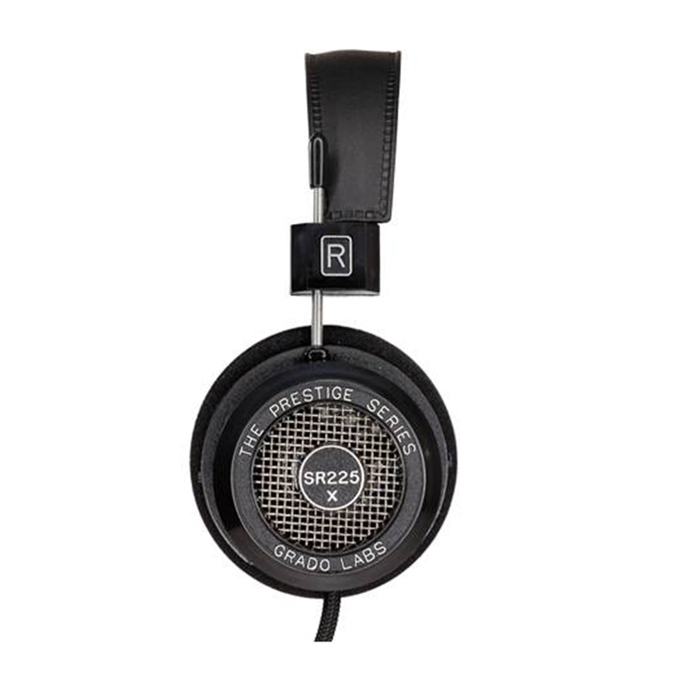 the Grado SR225x over ear headphones in black