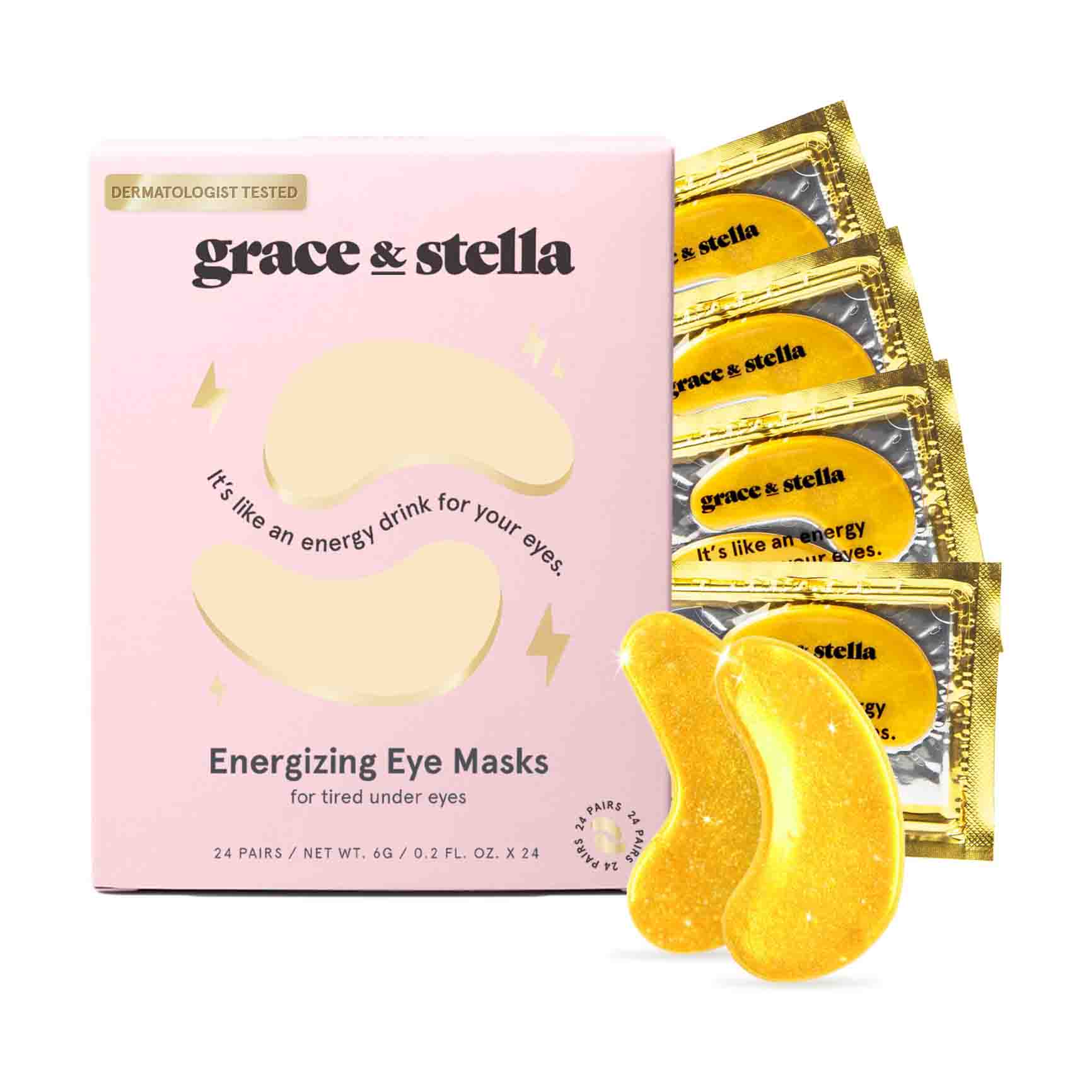 grace & stella Under Eye Mask with gold eye patches